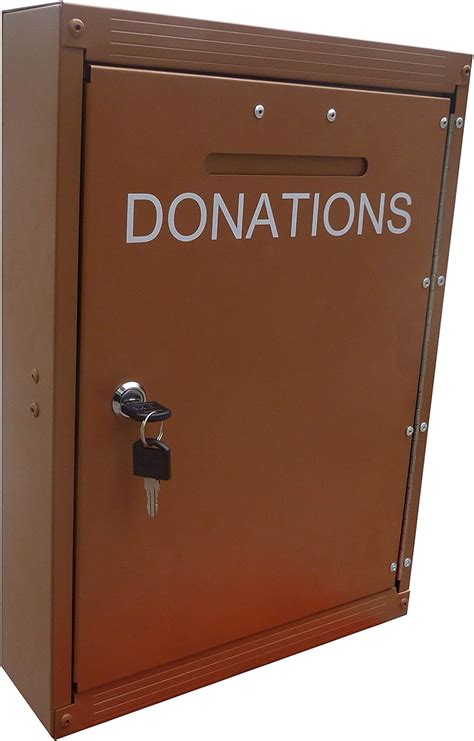 cheap donation box metal|heavy duty outdoor donation box.